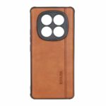 قاب طرح چرم RYOURK مدل Xiaomi Redmi Note 14 Pro 4G - عسلی
