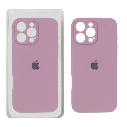 قاب سیلیکونی پاک کنی محافظ لنزدار اورجینال Apple iPhone 16 Pro Max - بنفش کدر (پک دار) - NTC