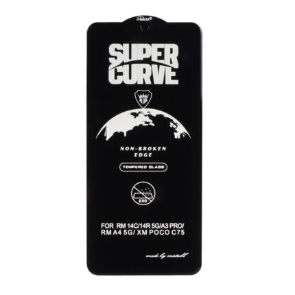 محافظ صفحه نمایش شیشه ای Full Cover ESD SUPER CURVE Mietubl مدل NTC - Xiaomi Redmi 14C / Poco C75 / Poco C71 / Redmi A5 / Redmi A3 Pro / Redmi A4