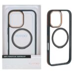 قاب اورجینال Yotoo شفاف MagSafe لنز فلزی Apple iPhone 16 - سرمه ای (پک دار) - NTC