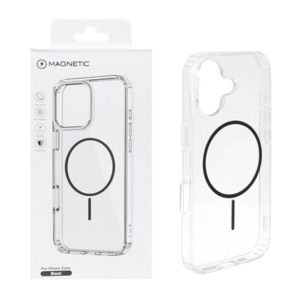 قاب اورجینال Magnetic دور ژله ای MagSafe مدل Apple iPhone 17 - مشکی (پک دار)