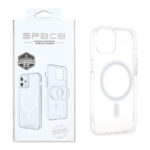 قاب اورجینال Space شفاف Magsafe مدل Apple iPhone 13 / iPhone 14 (پک دار)