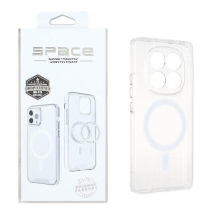قاب اورجینال Space شفاف Magsafe مدل Xiaomi Redmi Note 14 Pro 4G (پک دار)