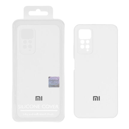 قاب سیلیکونی پاک کنی اورجینال Master Quality مدل Xiaomi Redmi Note 12 Pro 4G / Redmi Note 11 Pro - سفید (پک دار)