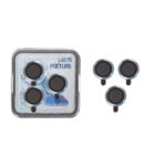 محافظ لنز رینگی اورجینال Lens Fixture شابلون دار Apple iPhone 17 Pro / iPhone 17 Pro Max - آبی (پک دار)