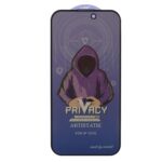 محافظ صفحه نمایش شیشه ای Full Cover Mietubl Anti Static Privacy مدل NTC - Apple iPhone 16 / iPhone 15 / iPhone 14 Pro