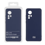 قاب نیو سیلیکون محافظ لنزدار RFF مدل Xiaomi Mi 12 / Mi 12X - سرمه ای (پک دار)