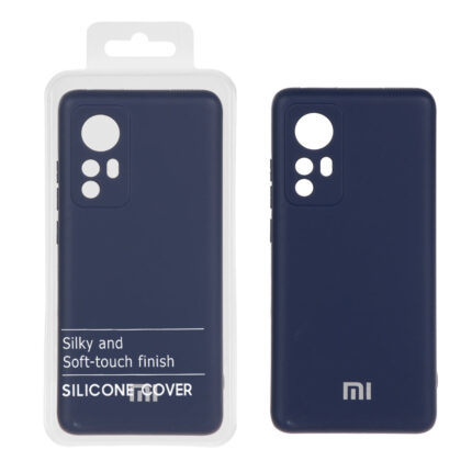 قاب نیو سیلیکون محافظ لنزدار RFF مدل Xiaomi Mi 12 / Mi 12X - سرمه ای (پک دار)