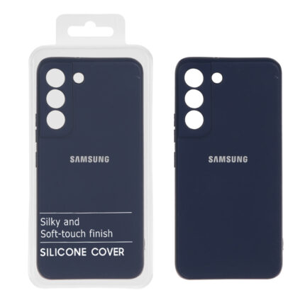 قاب نیو سیلیکون محافظ لنزدار RFF مدل Samsung Galaxy S22 - سرمه ای (پک دار)
