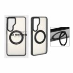 قاب اورجینال Magic Mask استند چرخشی Magsafe مدل Samsung Galaxy S25 FE - مشکی (پک دار)