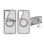 قاب اورجینال Magic Mask استند چرخشی Magsafe مدل Samsung Galaxy S25 FE - خاکستری (پک دار)