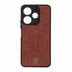 قاب طرح چرم حصیری Golden lion مدل Xiaomi Redmi 13X / Redmi 13 4G / Poco M6 4G - قهوه ای