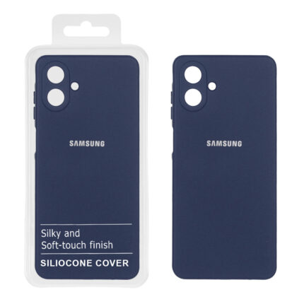 قاب نیو سیلیکون محافظ لنزدار RFF مدل Samsung Galaxy A07 - سرمه ای (پک دار)