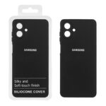 قاب نیو سیلیکون محافظ لنزدار RFF مدل Samsung Galaxy A07 - مشکی (پک دار)