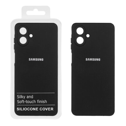 قاب نیو سیلیکون محافظ لنزدار RFF مدل Samsung Galaxy A07 - مشکی (پک دار)