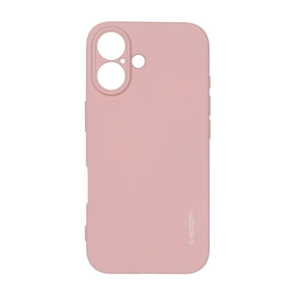 قاب سیلیکونی Spigen محافظ لنزدار Apple iPhone 16 - صورتی چرک