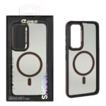 قاب Pro Camera لنز آلومینیومی دودی MagSafe دور هاشور Samsung Galaxy S24 FE - صحرایی (پک دار) - MPS