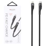 کابل شارژ 3 متری PD و فست Yesido Type-C To Lightning مدل CA115 27W - مشکی (گارانتی 12 ماه تعویض نیکان همراه)