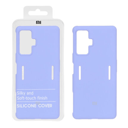 قاب سیلیکونی پاک کنی اورجینال درجه یک Xiaomi Poco F4 GT / Redmi K50 Gaming - یاسی (پک دار)