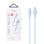 کابل شارژ و دیتا سیلیکونی Yesido Type-C مدل CA119C - آبی (گارانتی12 ماه تعویض نیکان همراه)