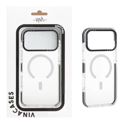 قاب اورجینال Vina شفاف Magsafe مدل Apple iPhone 17 Pro Max - سفید (پک دار) - VIN