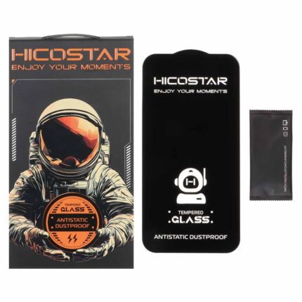 محافظ صفحه نمایش شیشه ای Apple iPhone 13 Pro Max / iPhone 14 Plus - Full Cover Anti Static Hicostar (پک دار)