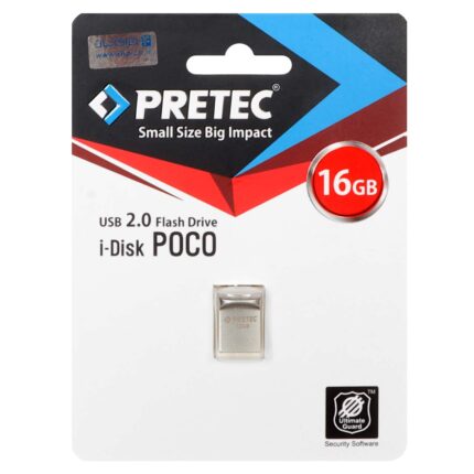 Pretec Poco USB 2.0 Flash Memory - 16GB - نقره ای (گارانتی فراگامان)