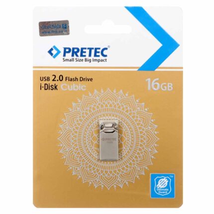 Pretec Cubic USB 2.0 Flash Memory - 16GB - نقره ای (گارانتی فراگامان)