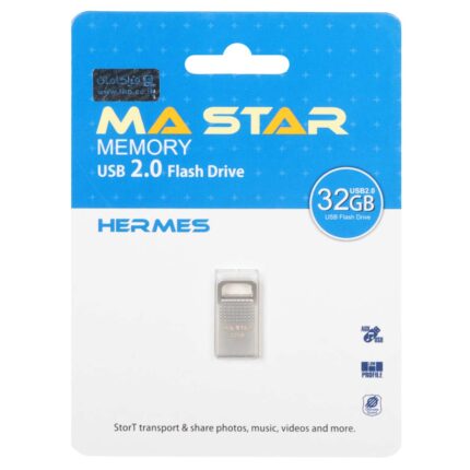 MA Star Hermes USB 2.0 Flash Memory - 32GB - نقره ای (گارانتی فراگامان)