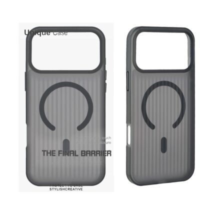قاب اورجینال Unique Case کرکره ای مات MagSafe مدل Apple iPhone 17 Pro Max - مشکی (پک دار)