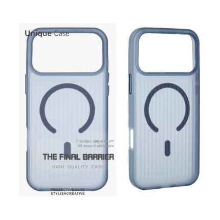 قاب اورجینال Unique Case کرکره ای مات MagSafe مدل Apple iPhone 17 Pro Max - سرمه ای (پک دار)