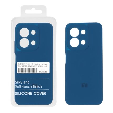 قاب سیلیکونی پاک کنی اورجینال Master Quality مدل Xiaomi Redmi 15C / Poco C85 - آبی کاربنی (پک دار)