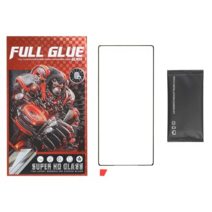 محافظ صفحه نمایش شیشه ای خم فول چسب اورجینال Full Glue Gorilla مدل Samsung Galaxy Note20 Ultra (پک دار)