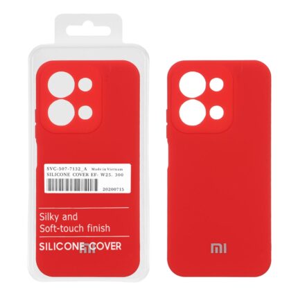 قاب نیو سیلیکون محافظ لنزدار RFF مدل Xiaomi Redmi 15C / Poco C85 - قرمز (پک دار)
