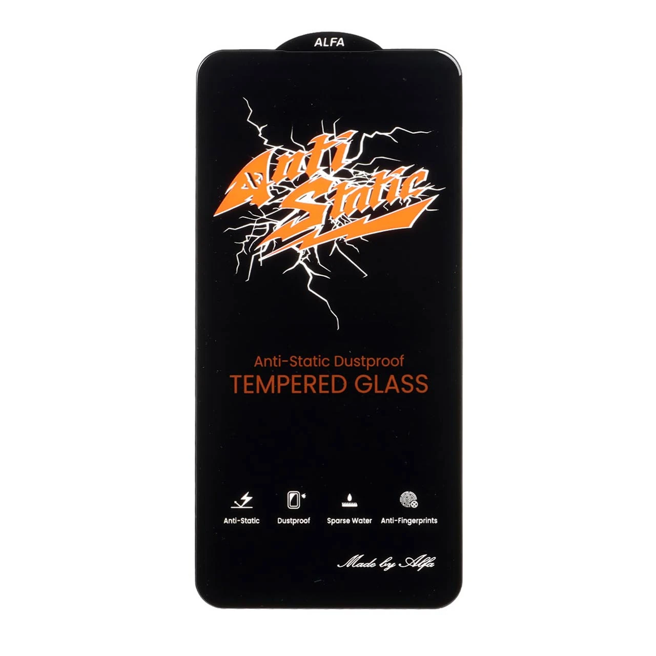 1562738 محافظ صفحه نمایش شیشه ای Full Cover Anti Static ALFA مدل Samsung Galaxy S25 FE / S24 FE / A57 / A37 / A56 / A36 - تصویر 1