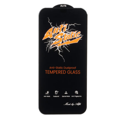 محافظ صفحه نمایش شیشه ای Full Cover Anti Static ALFA مدل Apple iPhone 12 / iPhone 12 Pro