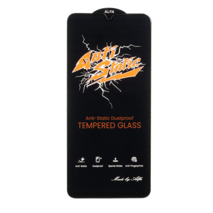محافظ صفحه نمایش شیشه ای Full Cover Anti Static ALFA مدل Xiaomi Redmi 14C / Poco C75 / Poco C71 / Redmi A5 / Redmi A3 Pro / Redmi A4