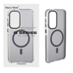 قاب اورجینال Q Series پشت کربن MagSafe مدل Samsung Galaxy S25 FE - خاکستری (پک دار)