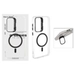 قاب اورجینال Q Series Bracket کریستالی Magsafe لنز استندشو Samsung Galaxy S24 FE - مشکی (پک دار)