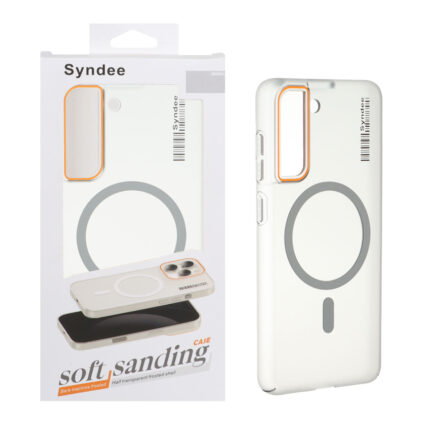 قاب اورجینال Syndee پشت مات MagSafe مدل Samsung Galaxy S21 FE - خاکستری (پک دار )