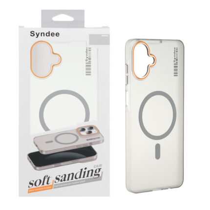 قاب اورجینال Syndee پشت مات MagSafe مدل Samsung Galaxy A07 - خاکستری (پک دار )