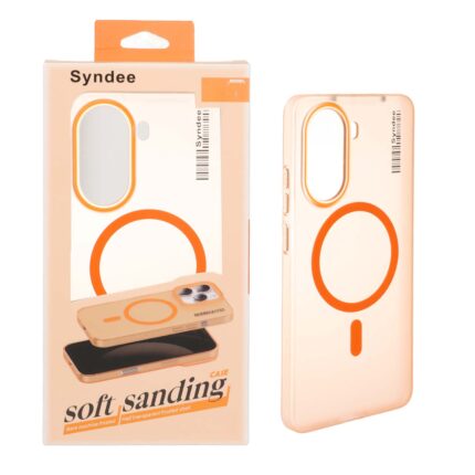 قاب اورجینال Syndee پشت مات MagSafe مدل Xiaomi Poco X7 Pro - نارنجی (پک دار )