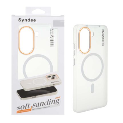 قاب اورجینال Syndee پشت مات MagSafe مدل Xiaomi Poco X7 Pro - سفید (پک دار )
