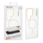 قاب اورجینال Syndee پشت مات MagSafe مدل Samsung Galaxy S25 Ultra - سفید (پک دار )