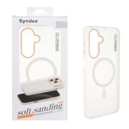 قاب اورجینال Syndee پشت مات MagSafe مدل Samsung Galaxy A17 / A26 - سفید (پک دار )