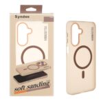 قاب اورجینال Syndee پشت مات MagSafe مدل Samsung Galaxy A17 / A26 - قهوه ای (پک دار )