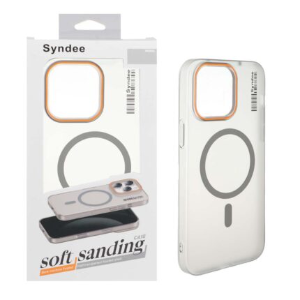 قاب اورجینال Syndee پشت مات MagSafe مدل Apple iPhone 14 Pro Max - خاکستری (پک دار )