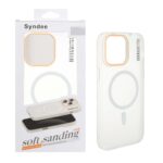 قاب اورجینال Syndee پشت مات MagSafe مدل Apple iPhone 14 Pro Max - سفید (پک دار )