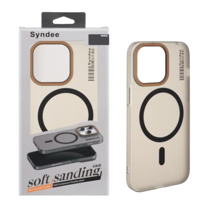 قاب اورجینال Syndee پشت مات MagSafe مدل Apple iPhone 13 Pro - مشکی (پک دار )