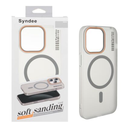 قاب اورجینال Syndee پشت مات MagSafe مدل Apple iPhone 13 Pro - خاکستری (پک دار )